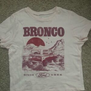 Ford Bronco Kids T-Shirt - White and Purple